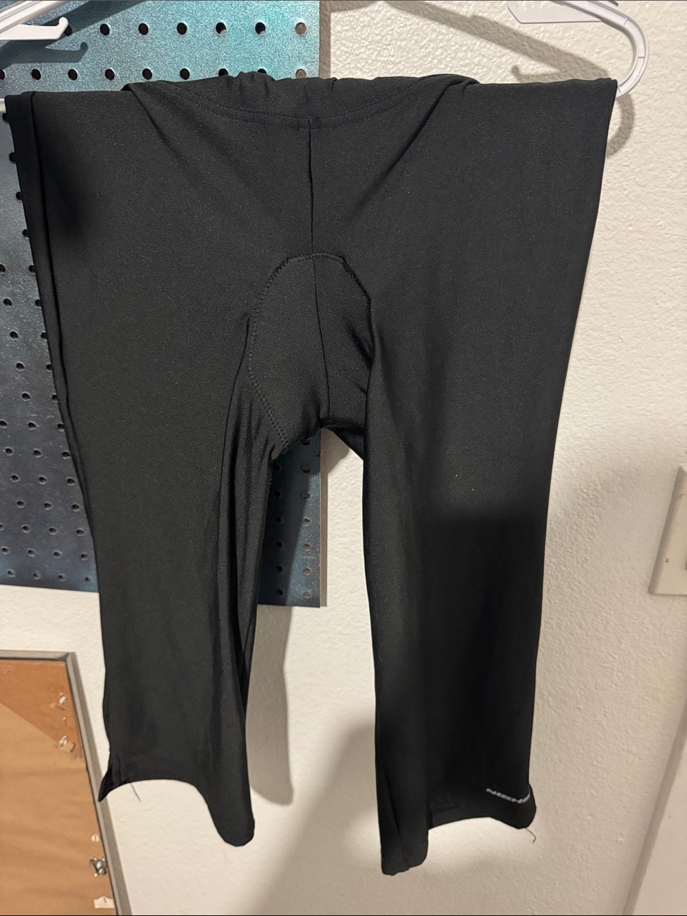 Black Women's Cycling Leggings with Padded Seat